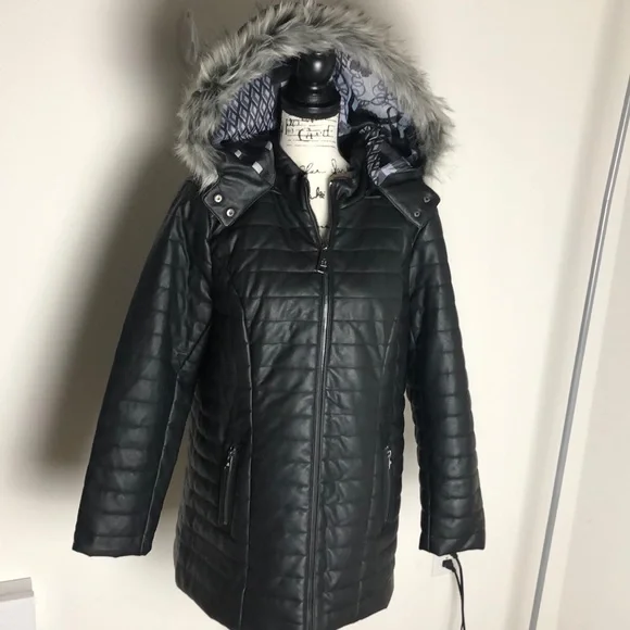 Dennis Basso Hooded Puffer Jacket